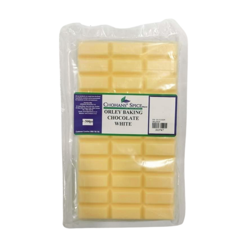 ORLEY BAKING CHOCOLATE WHITE 500GM