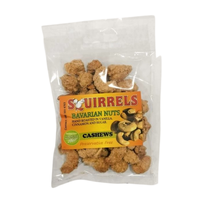SQUIRRELS BAVARIAN CASHEW NUTS 70GM