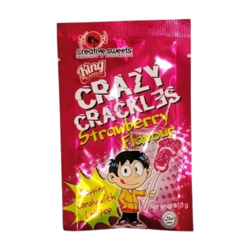 CRAZY CRACKLES STRAWBERRY FLAVOUR 15GM