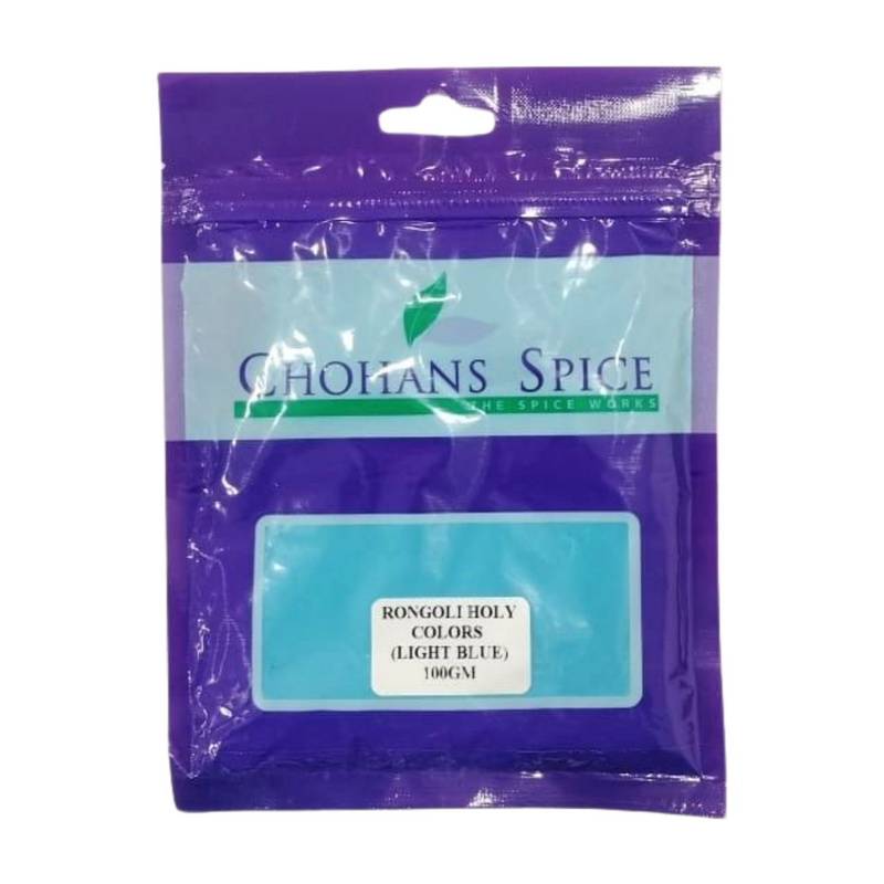 HOLI COLOUR POWDER LIGHT BLUE 100GM