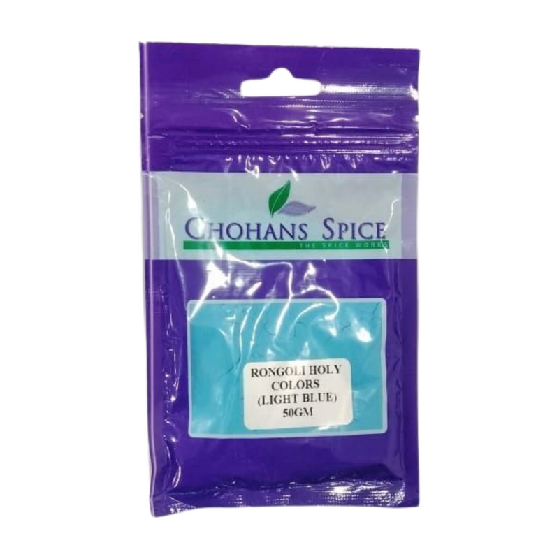HOLI COLOUR POWDER LIGHT BLUE 50GM