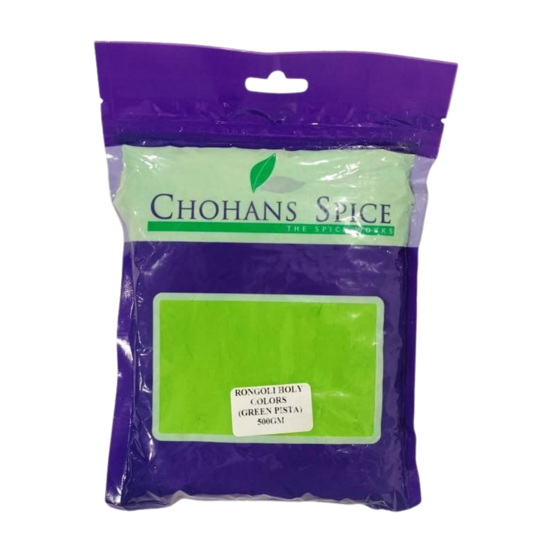 HOLI COLOUR POWDER GREEN PISTA 500GM
