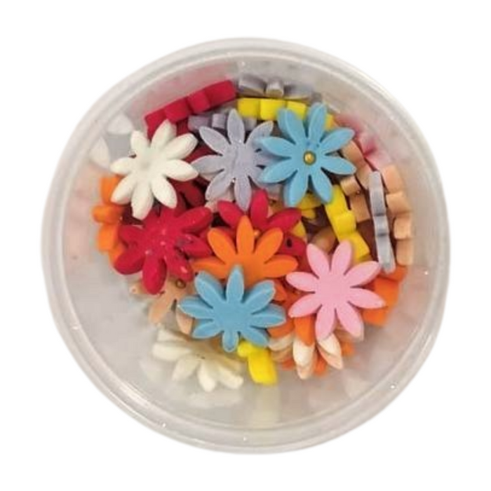 EDIBLE SUGAR FLOWERS ASSORTED TUB