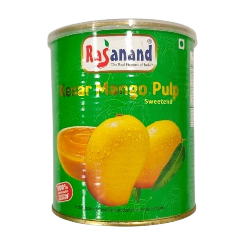 RASANAND KESAR MANGO PULP SWEETENED 850GM