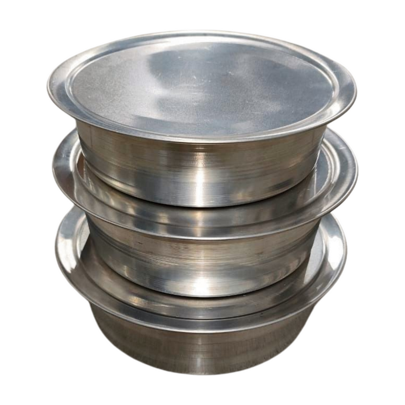 ALUMINIUM NP FISH POT SIZE 2/3/4 MEDIUM DUTY SET