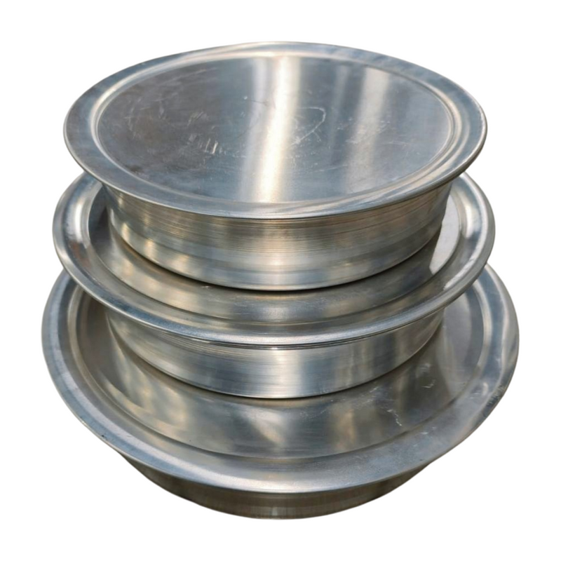 ALUMINIUM NP SUPER SHALLOW FISH POT SIZE 6/7/8 SUPER HEAVY DUTY SET