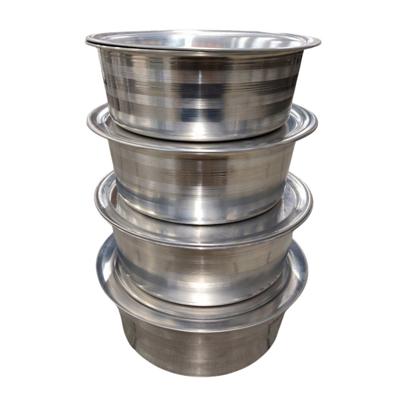 ALUMINIUM NP DEEP POT SIZE 6/7/8/9 SUPER HEAVY DUTY SET