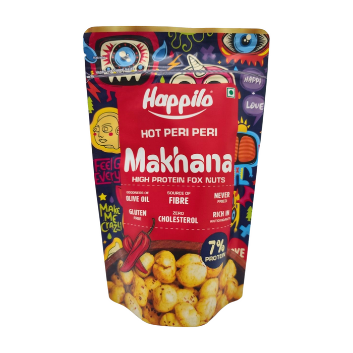 HAPPILO MAKHANA HOT PERI PERI 55GM