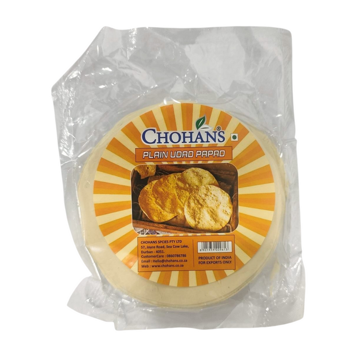 CHOHANS PLAIN UDAD PAPAD 200G