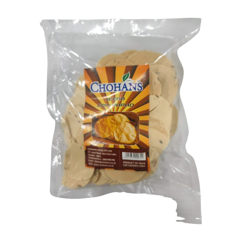 CHOHANS JEERA COIN PAPAD 200G