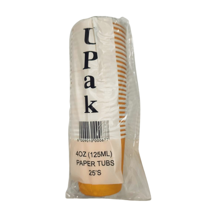 U-PAK PAPER CUPS 125ML YELLOW 25'S