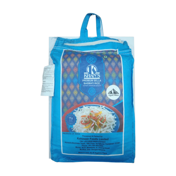 KHAN'S PREMIUM SELLA BASMATI RICE 5KG