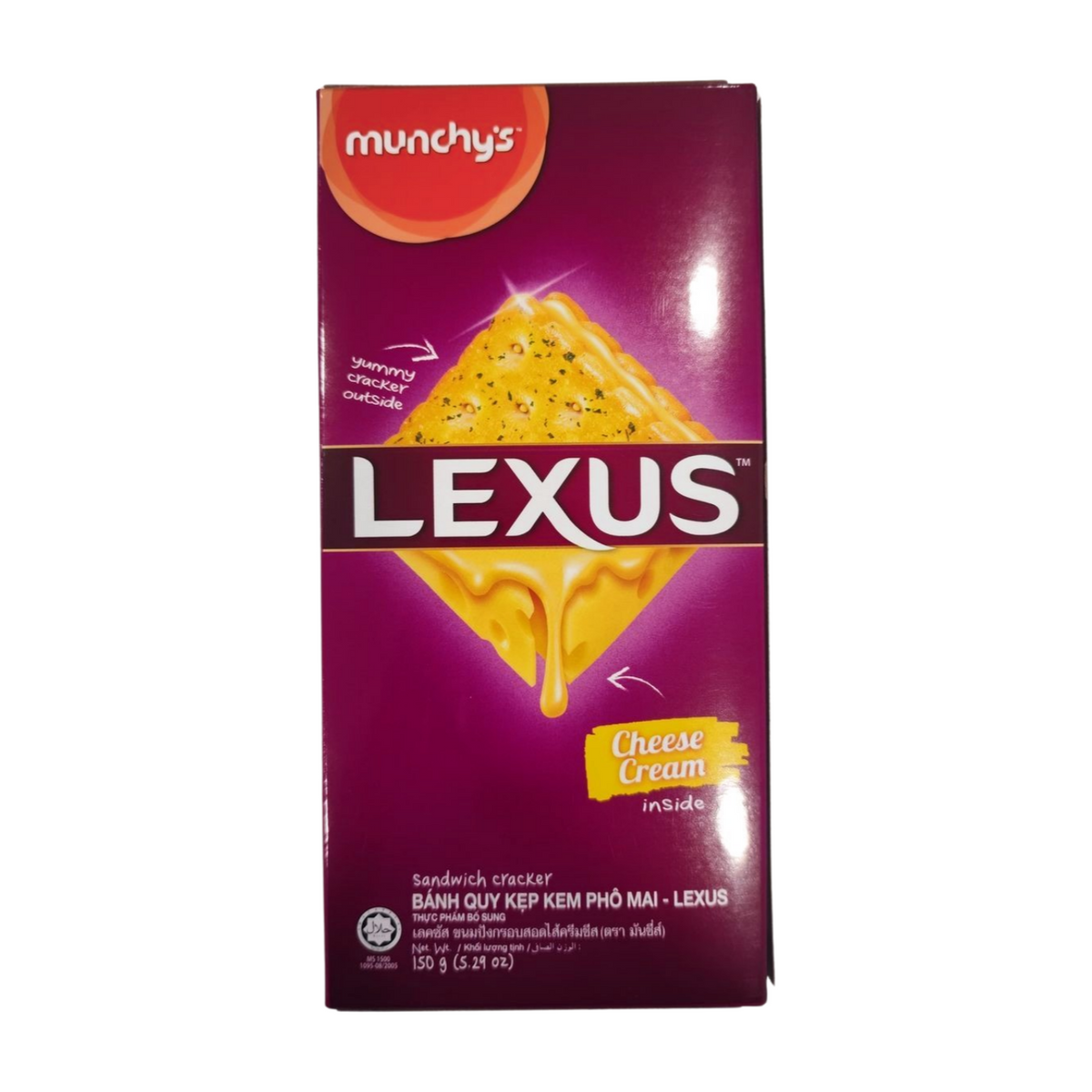 LEXUS CHEESE CREAM CRACKERS 150GM — Chohans Spice