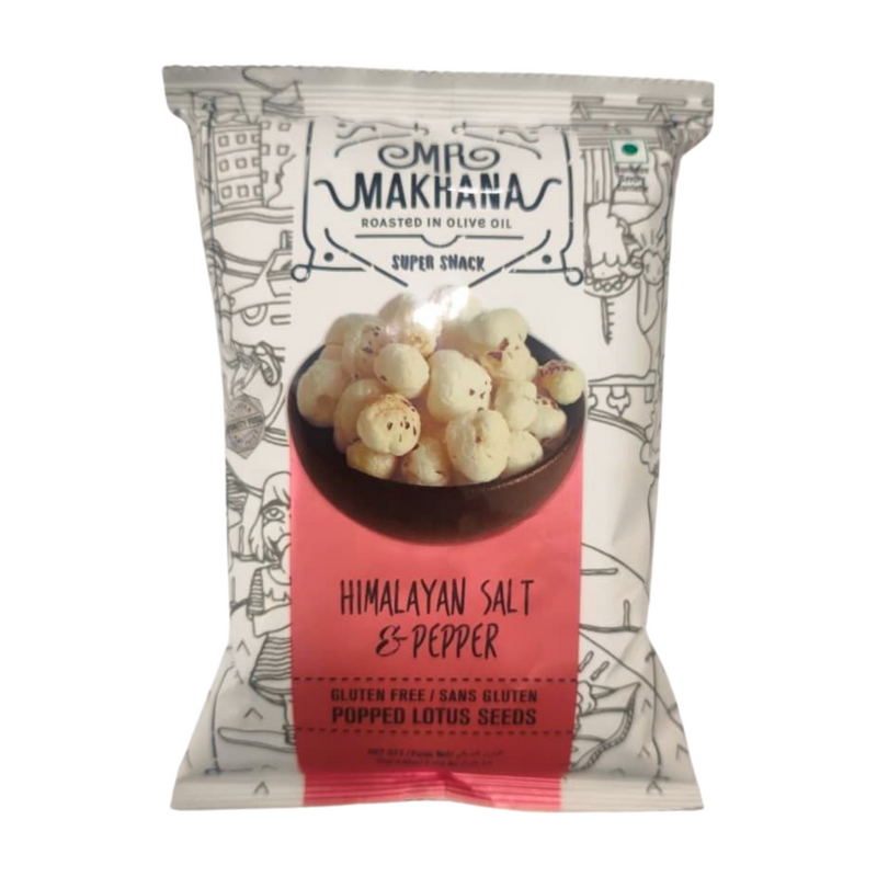 MAKHANA NUTS HIMALAYAN SALT & PEPPER 25G