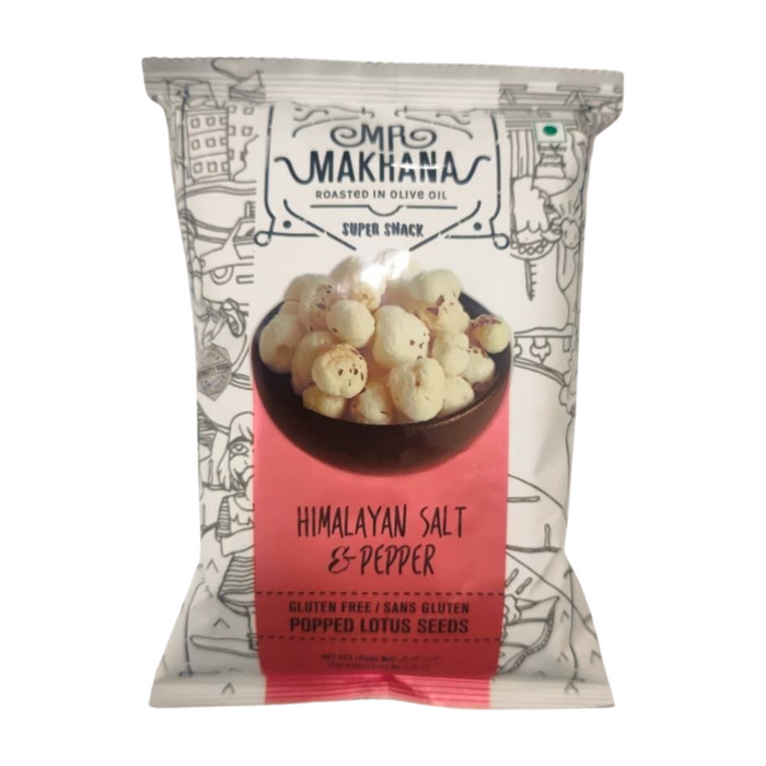 MAKHANA NUTS HIMALAYAN SALT & PEPPER 25G