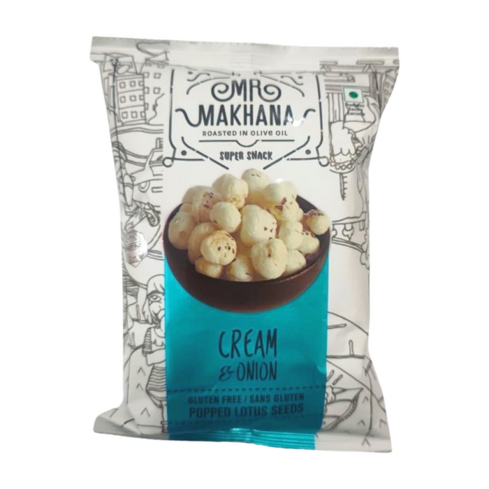 MAKHANA NUTS CREAM & ONION 25G