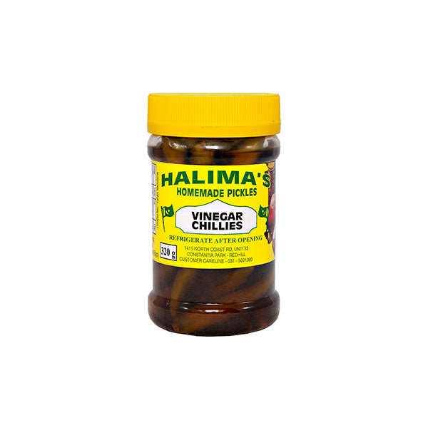 HALIMAS VINEGAR CHILLIES 320GM