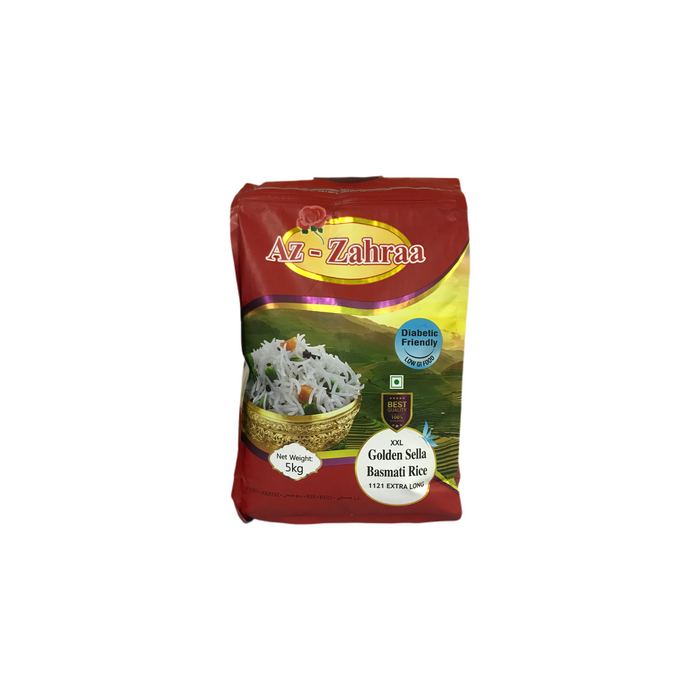 Az-Zahraa Golden Sella Basmati Rice 5kg — Chohans Spice