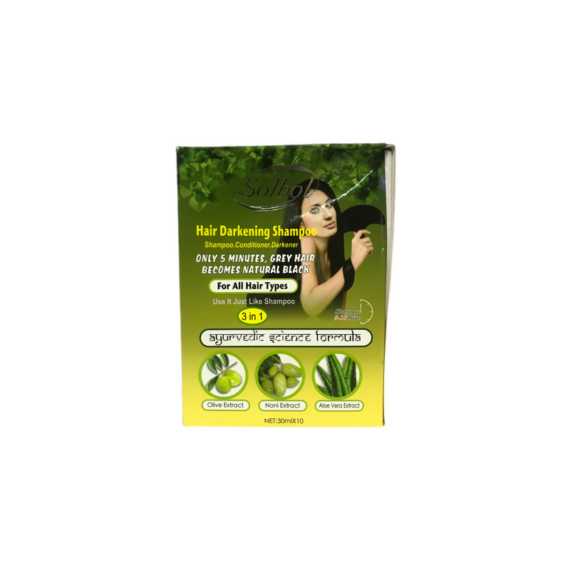 SOLBOL SHAMPOO DARK BROWN 10 x 30ML