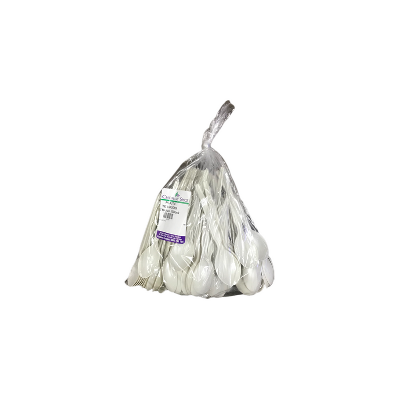 Plastic Teaspoons Strong 100pack