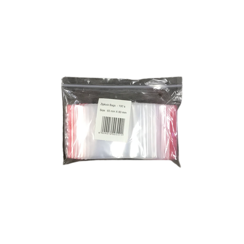 Mini Grip Bag 65mm x 80mm 100pack