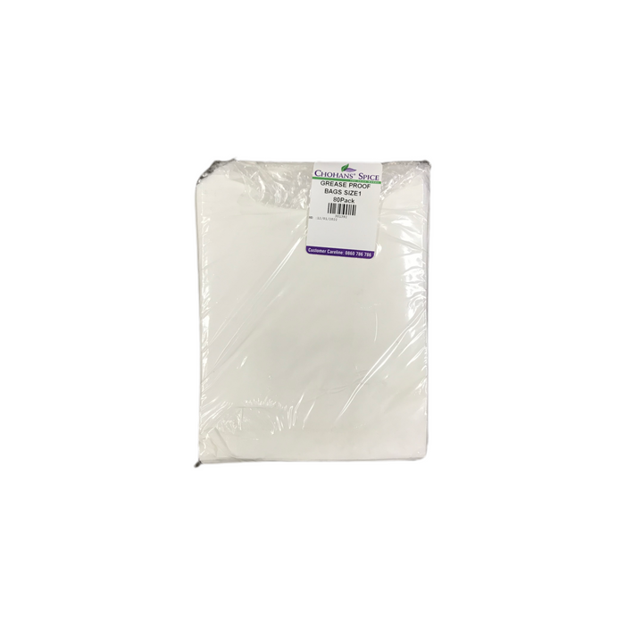 Grease Proof Bags Size 1 80pack
