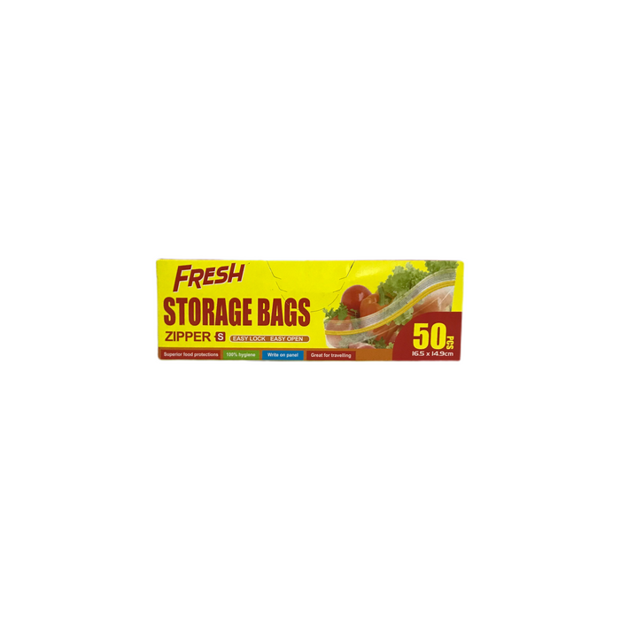 Fresh Storage Bags 16.5cm x 14.9cm 50's