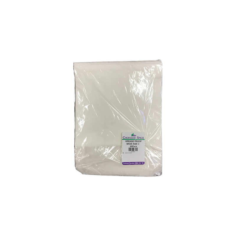 Grease Proof Bags Size 2 80's