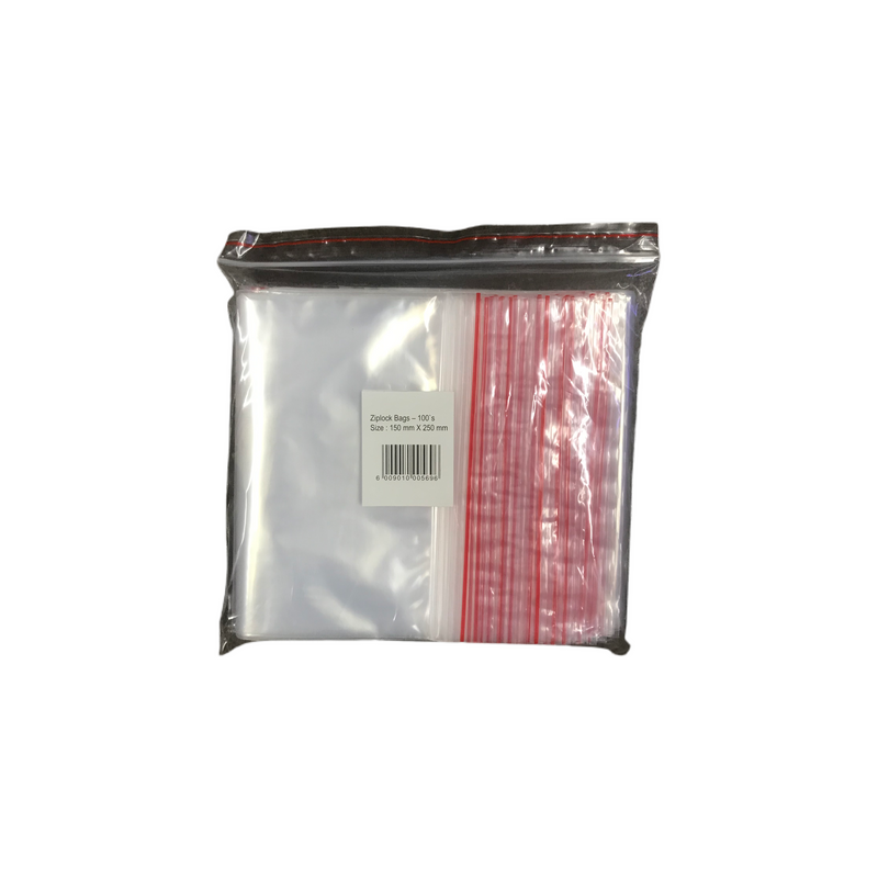 Mini Grip Bags 150mm x 250mm 100's