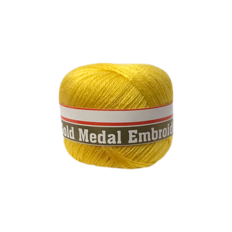 GOLD MEDAL EMBROID YELLOW COTTON 20M