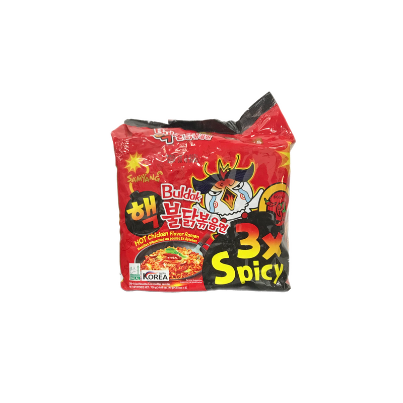 Samyang Buldak 3x Spicy Ramen 5 x 140g